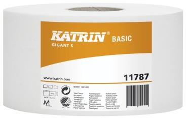 760088  11787-1 Toalettpapir Katrin Basic Gigant S 265 m Milj&#248;merket resirk. 1-lag bredde 10 cm